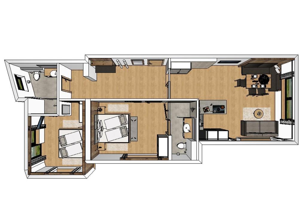 Apartment mit 2 Schlafzimmern