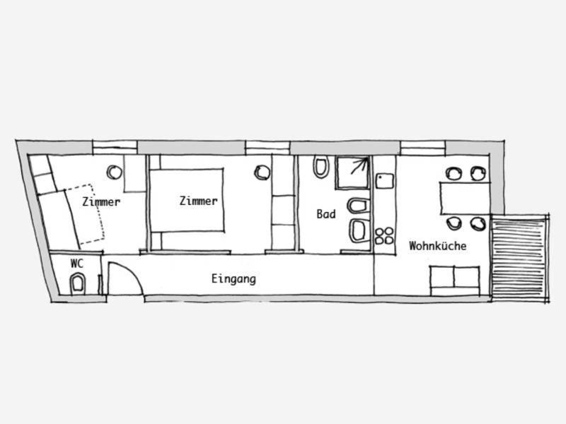 Apartment mit 2 Schlafzimmern