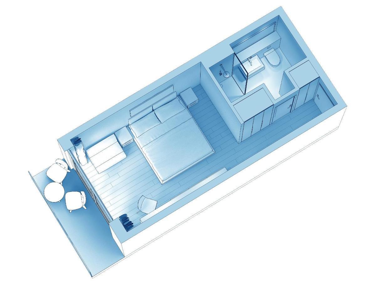 Comfort Doppelzimmer mit Blick auf den Naturpark und das Meer