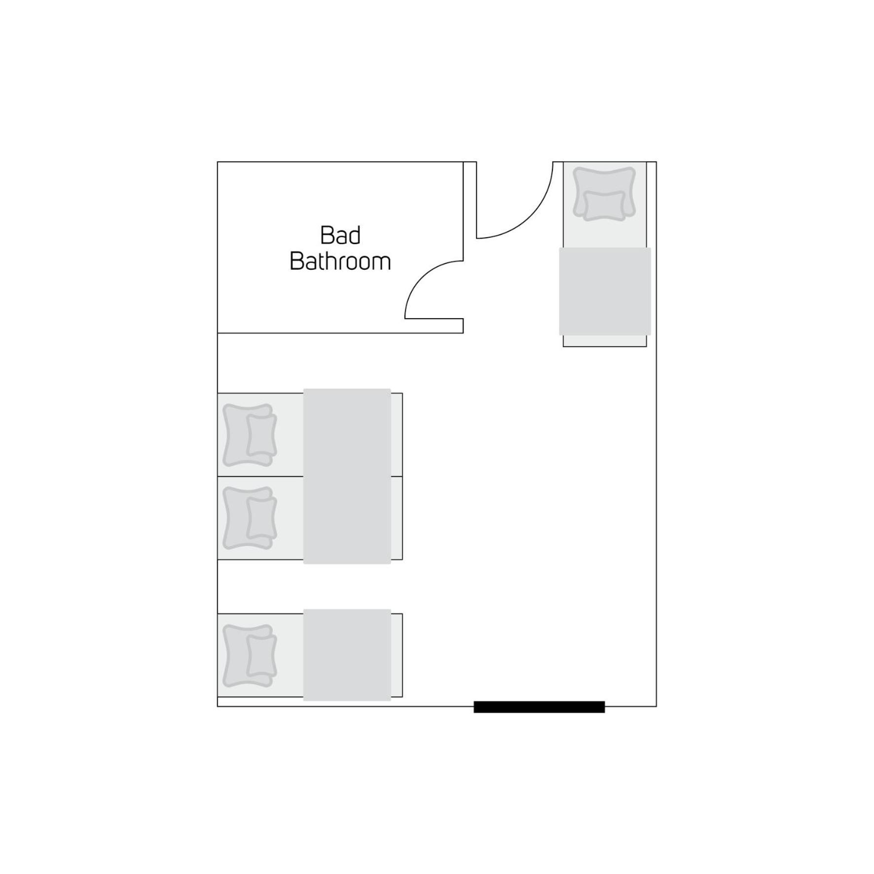 Standard Vierbettzimmer