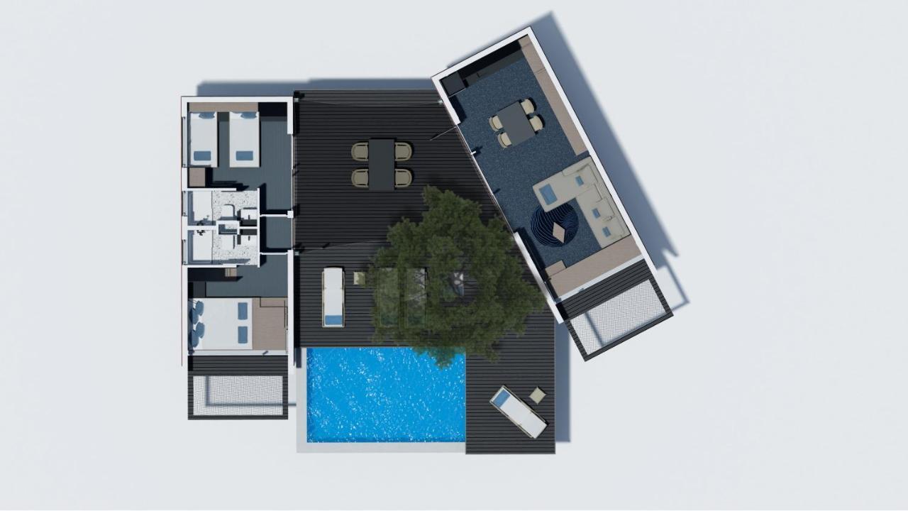 Familienferienhaus 2 Module mit Pool