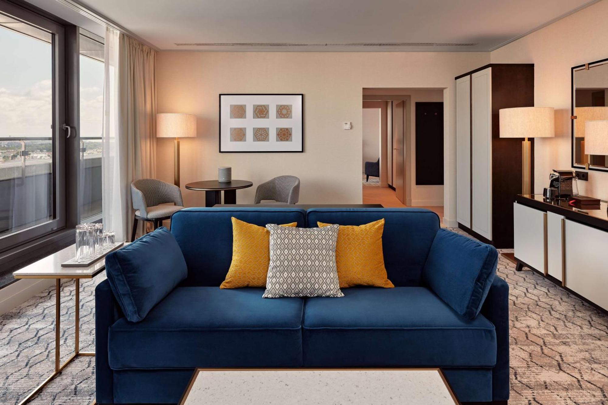 Penthouse-Suite mit 1 Schlafzimmer, Kingsize-Bett und Panoramablick