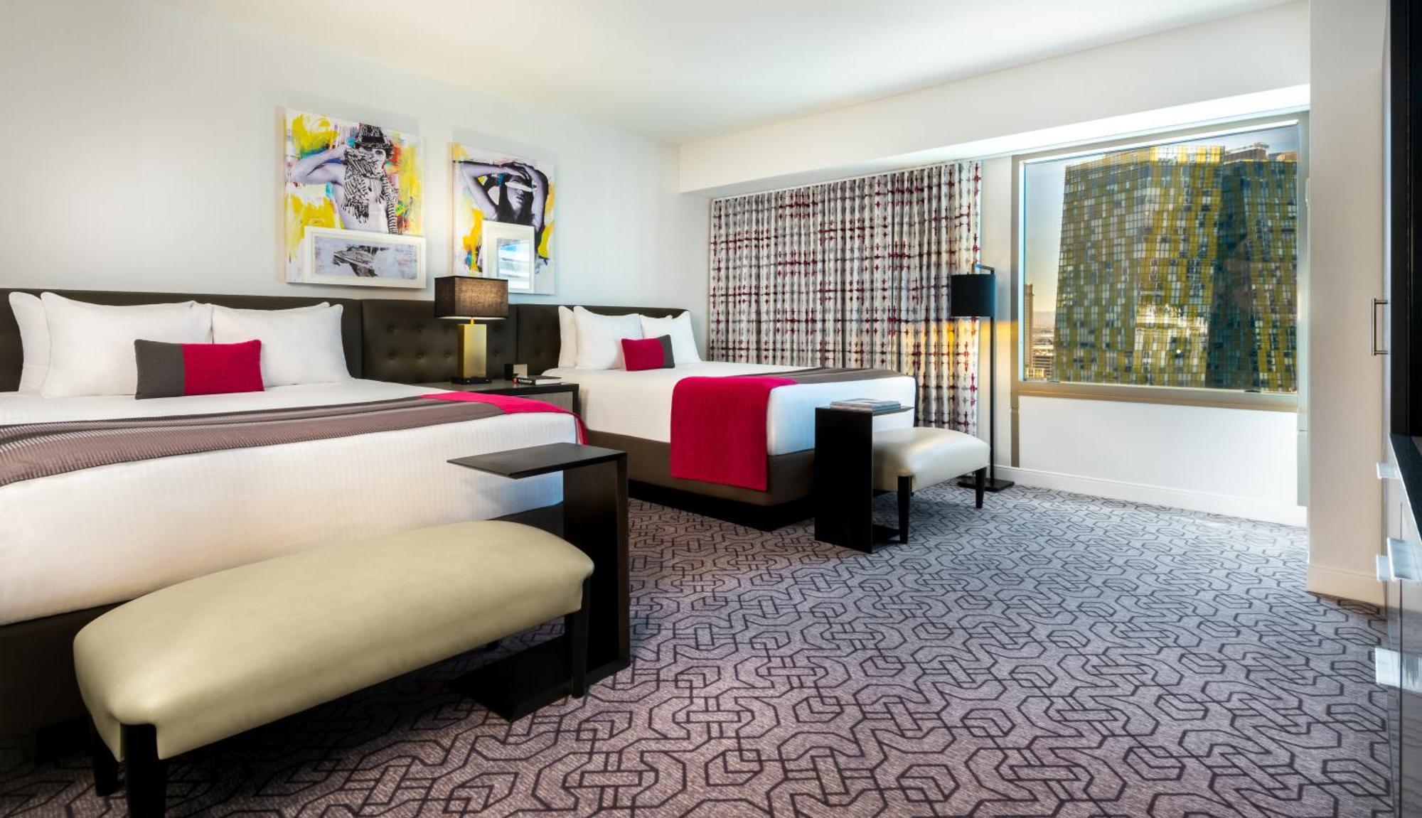 Ultra Hip Zimmer mit 2 Queensize-Betten und Bergblick – Nichtraucher