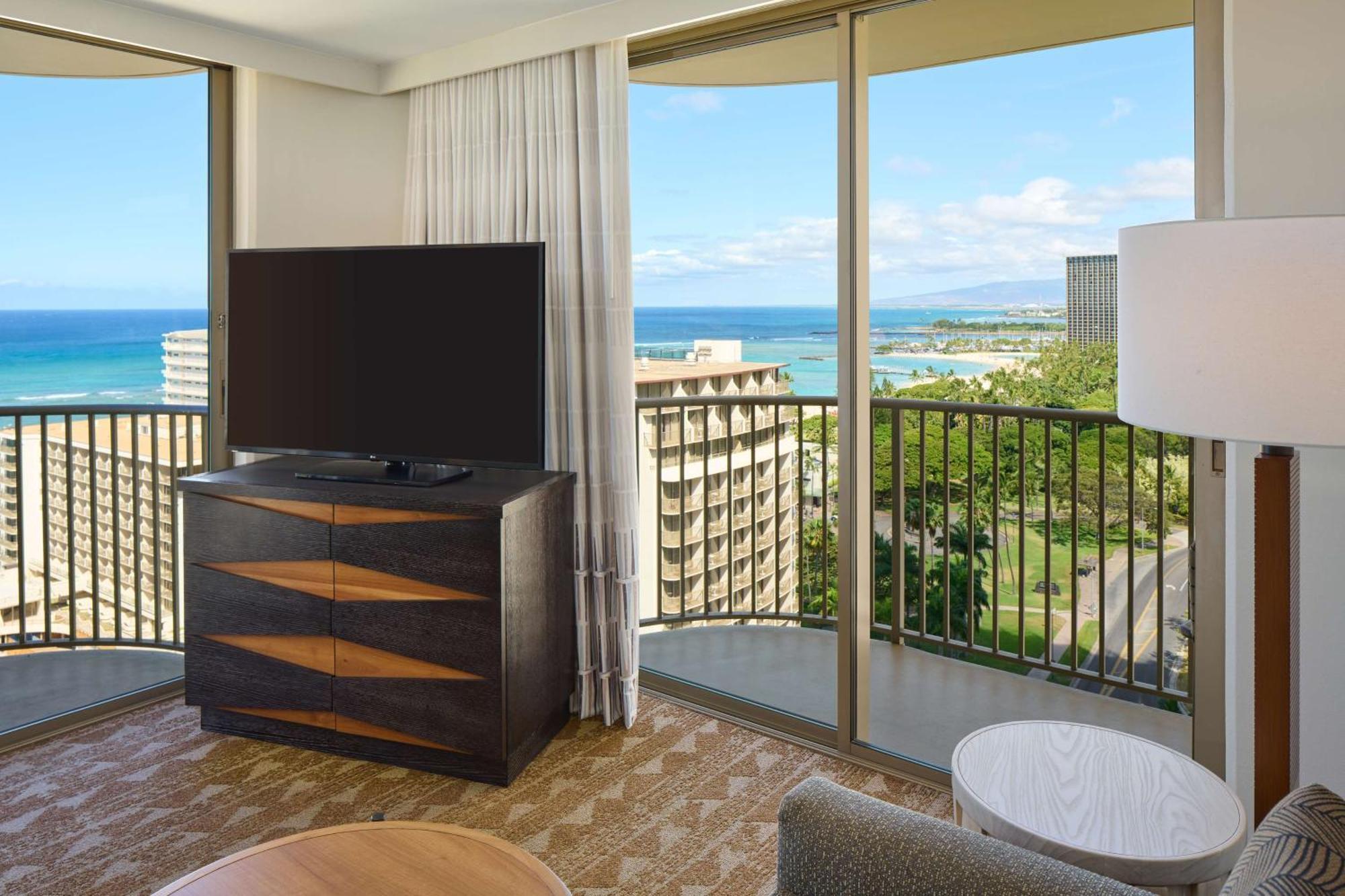 Premium Suite mit 1 Schlafzimmer, Kingsize-Bett und Meerblick