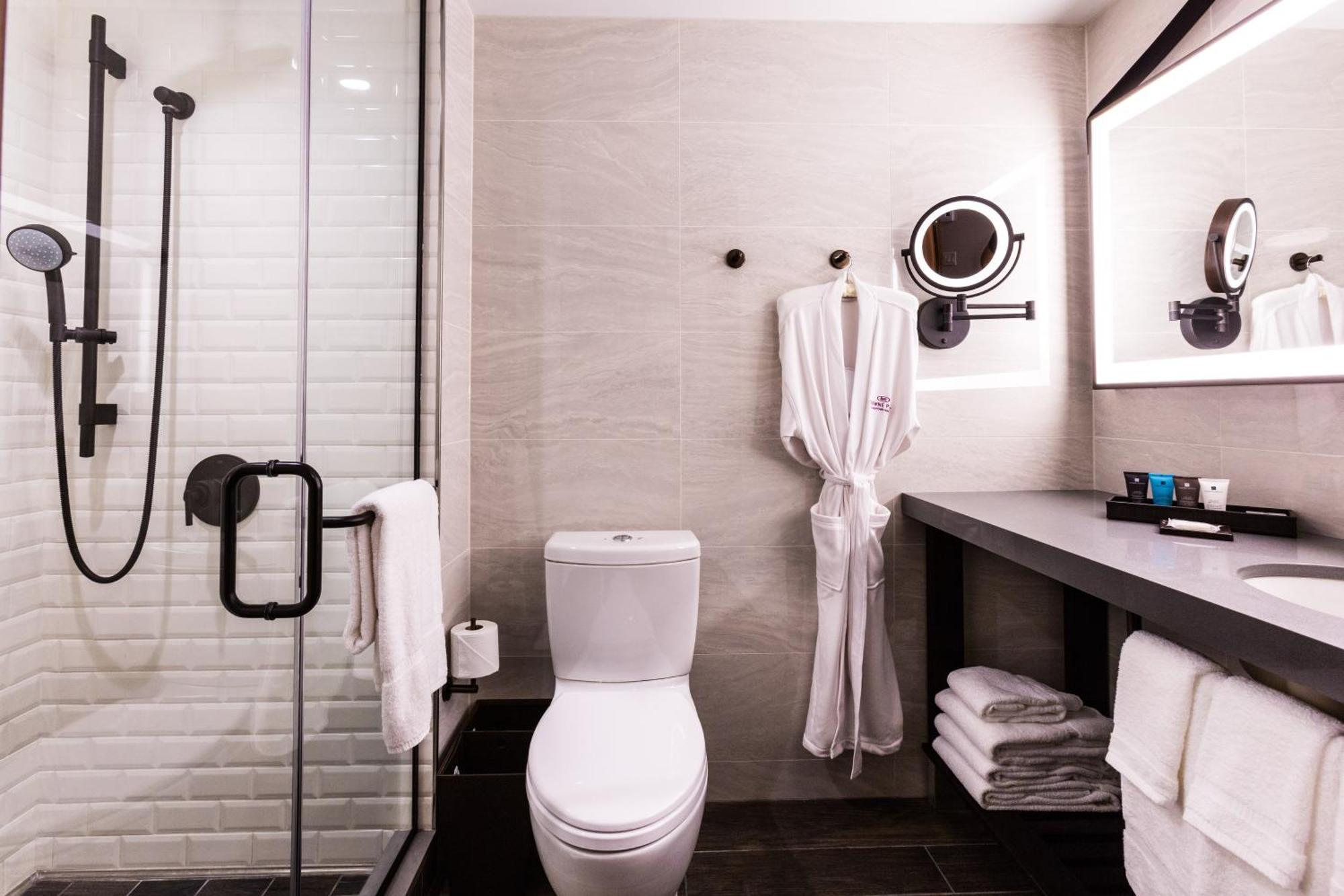 Suite mit 1 Schlafzimmer, Kingsize-Bett und rollstuhlgerechter Dusche - barrierefrei
