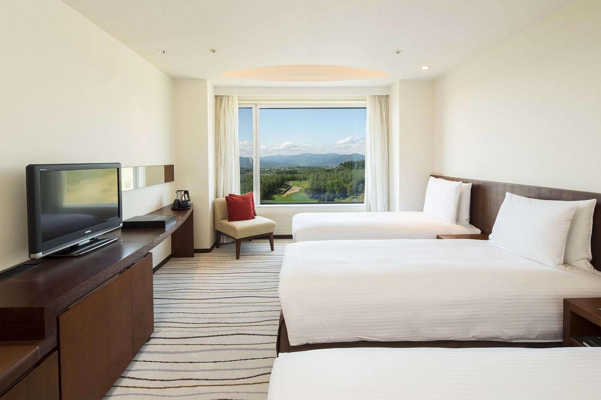 Deluxe Familien-Zweibettzimmer mit Aussicht auf den Berg Yotei