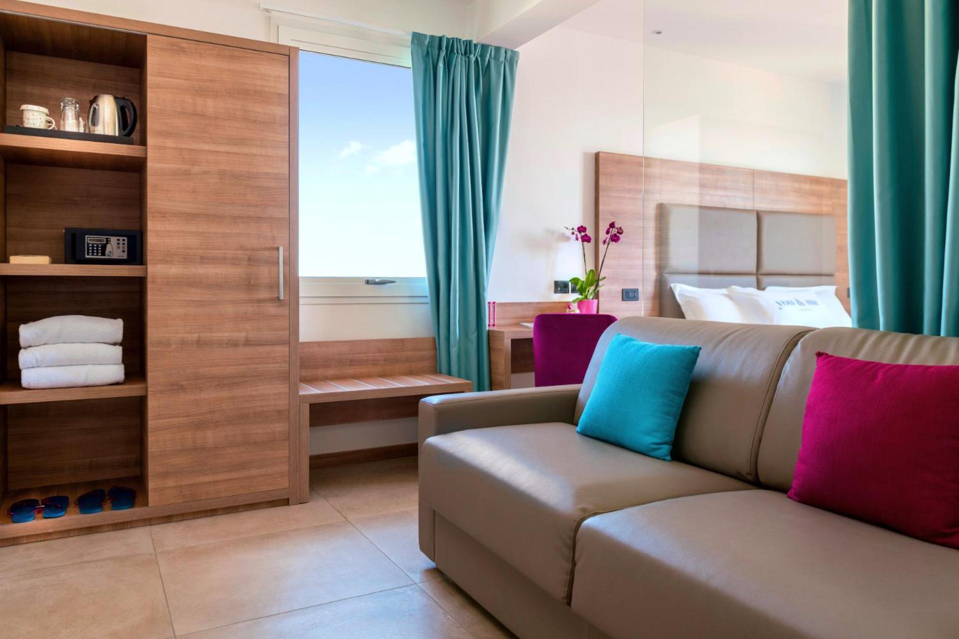 Suite mit Balkon, Meerblick und Whirlpool