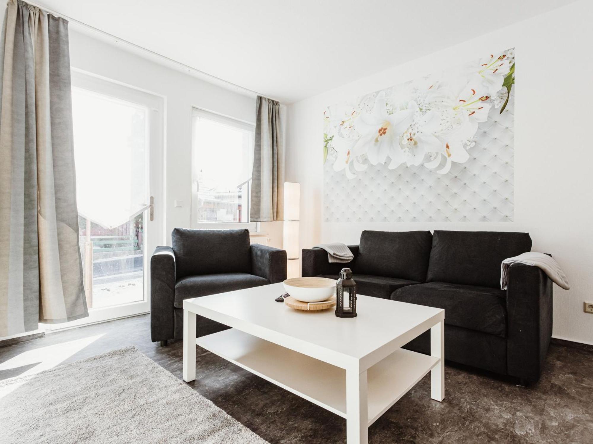 Apartment mit 2 Schlafzimmern und Dusche