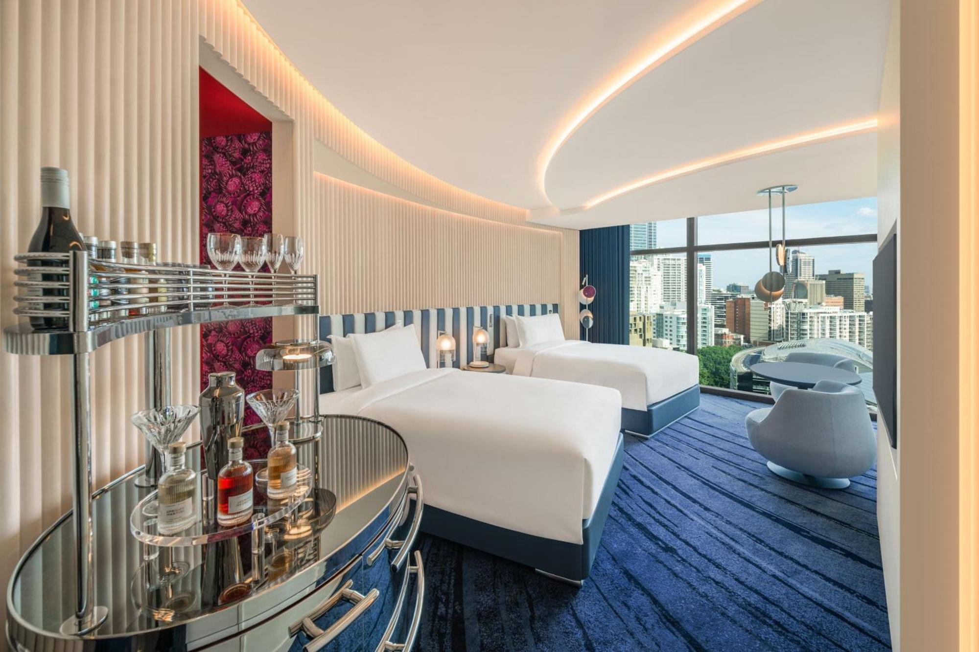 Standardzimmer, 2 Doppelbetten, Stadtblick