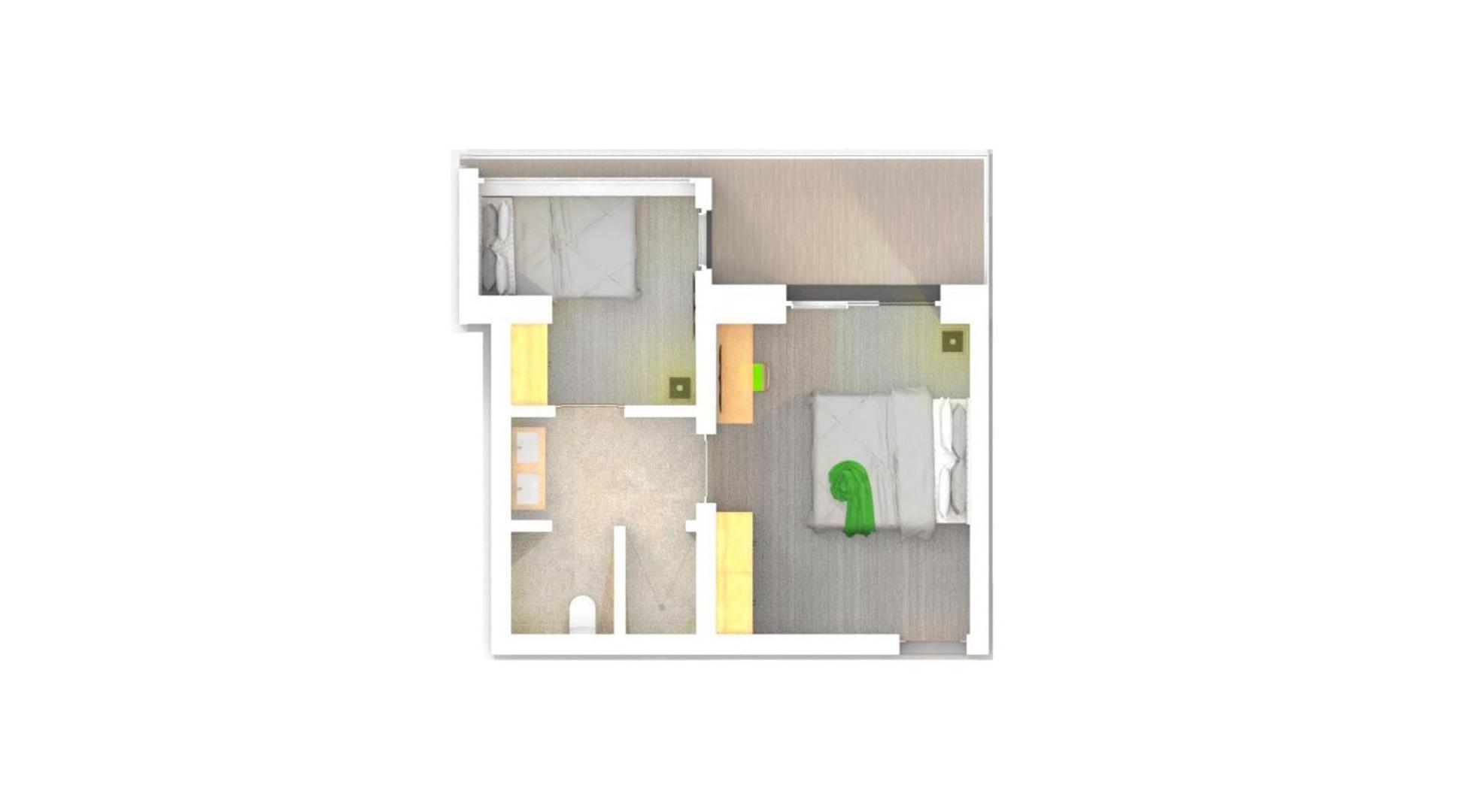 Superior Doppel- oder Zweibettzimmer mit Bergblick
