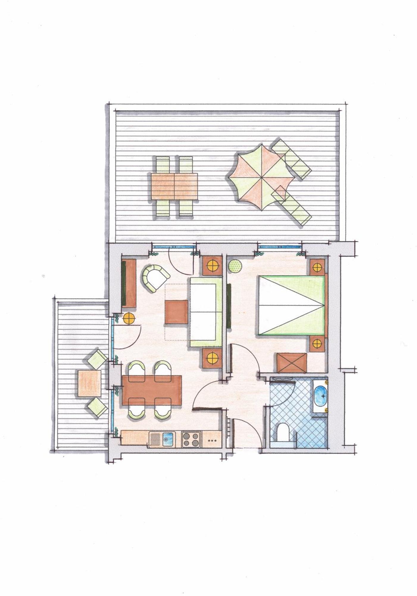 Suite mit Balkon