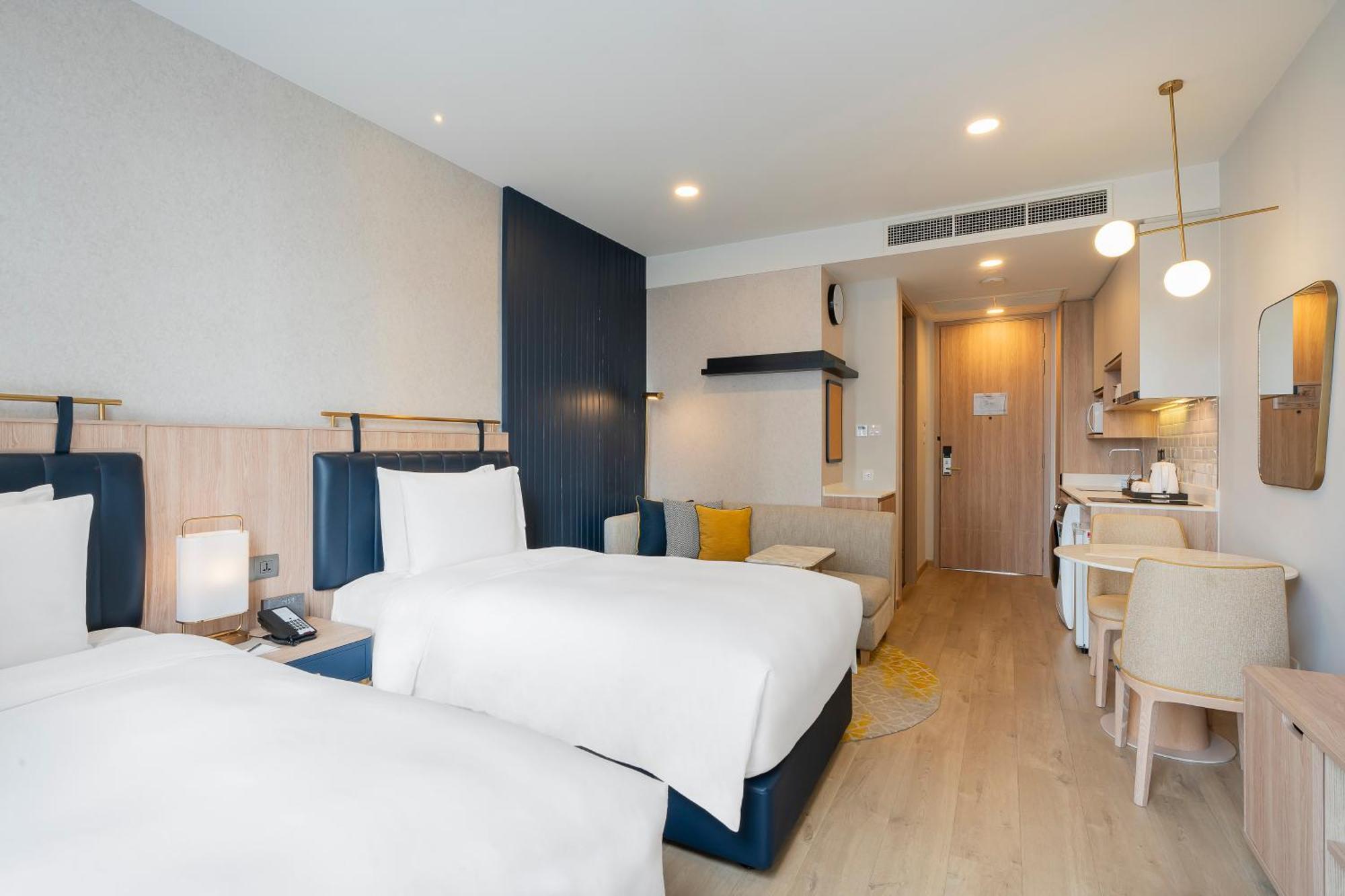 Studio-Suite mit 2 Einzelbetten – obere Etage