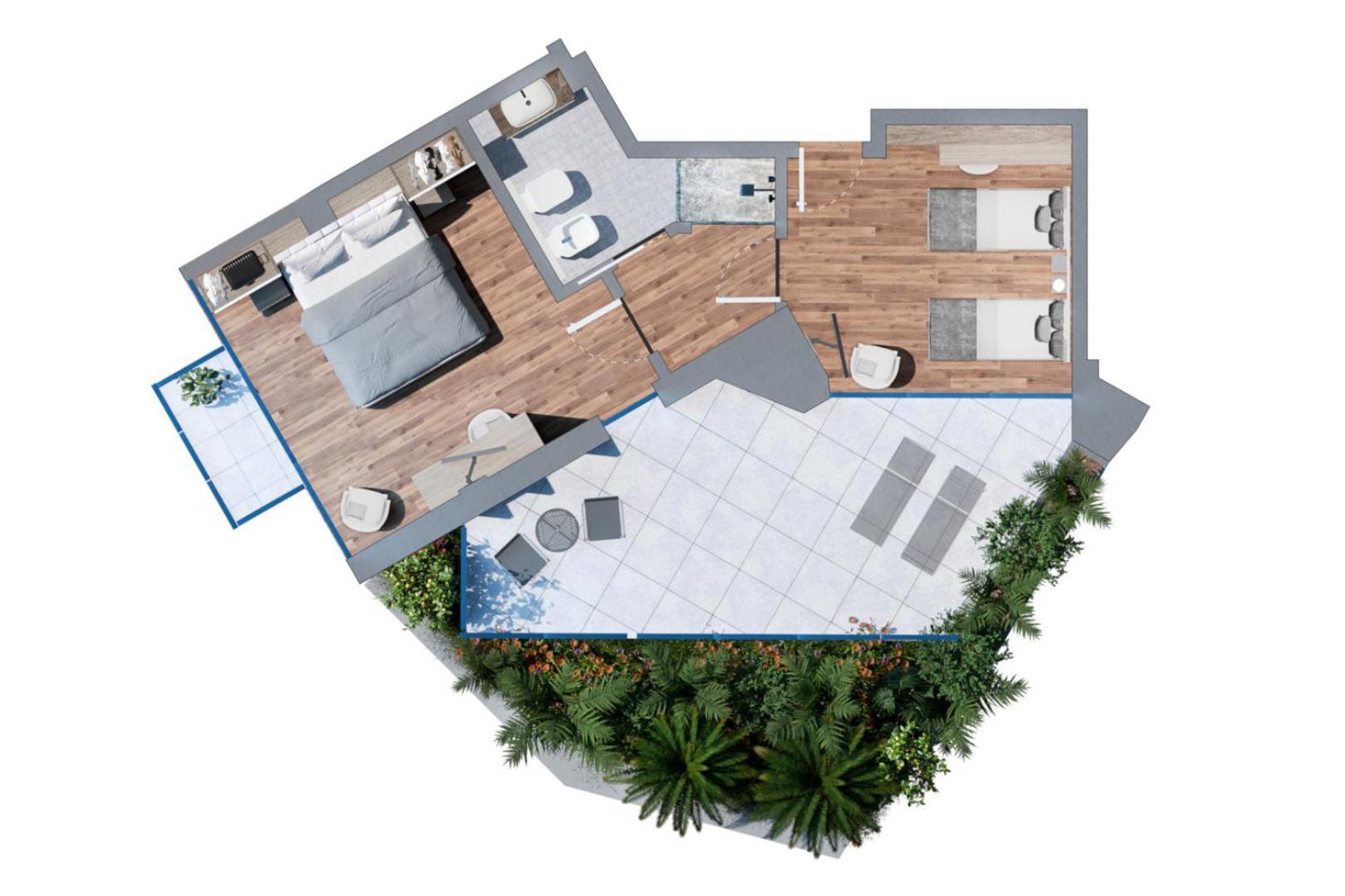 Familiensuite mit Terrasse