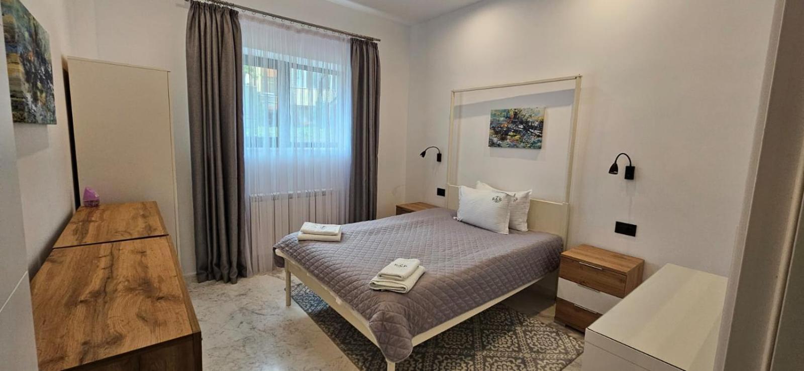 Apartment mit 2 Schlafzimmern und Gartenblick