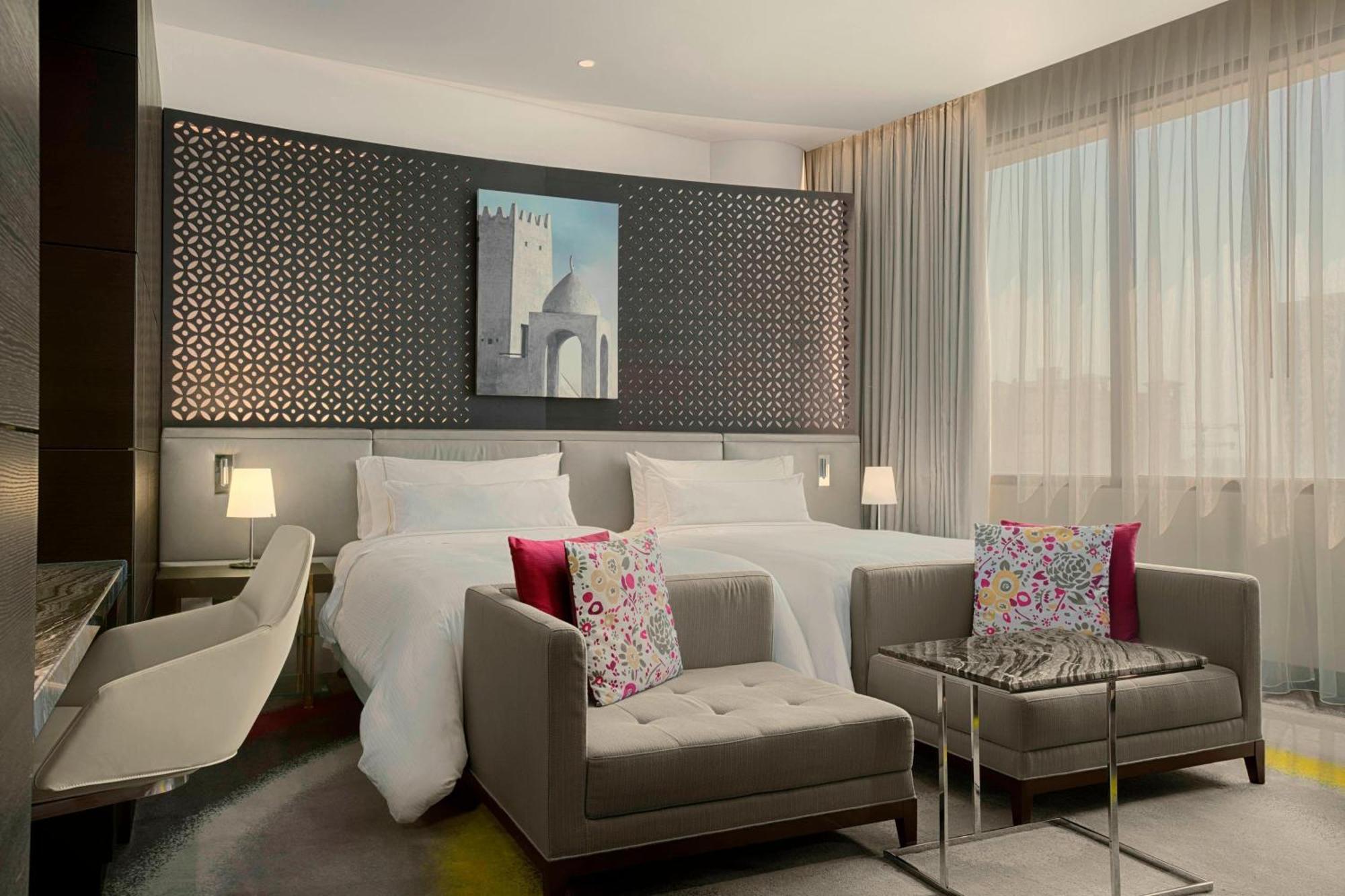 Deluxe Zweibettzimmer mit Stadtblick