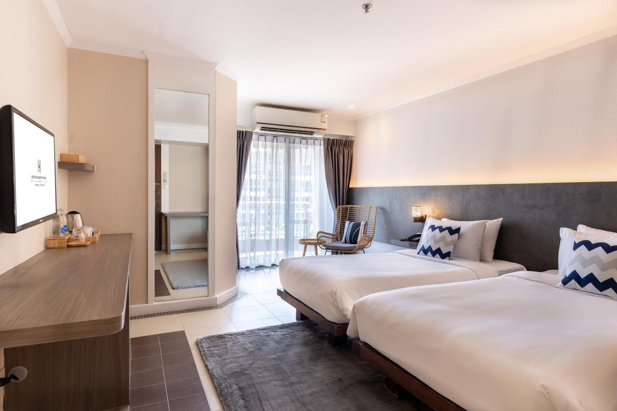 Deluxe Zweibettzimmer mit Balkon