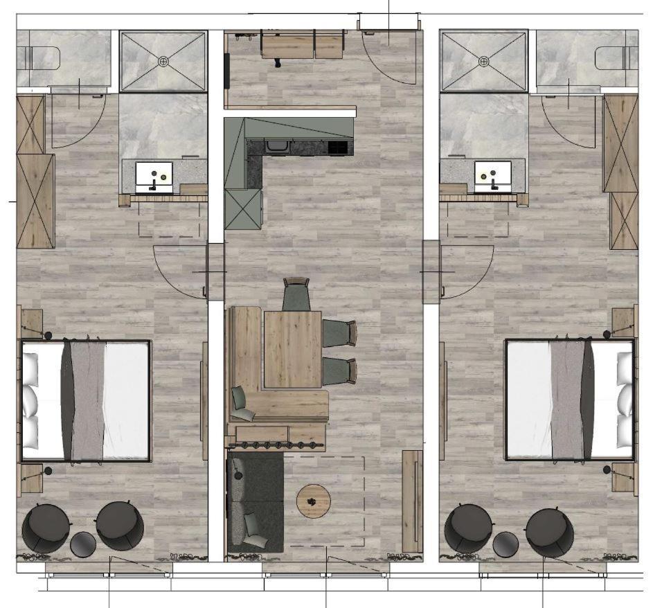 Apartment mit 2 Schlafzimmern und Balkon