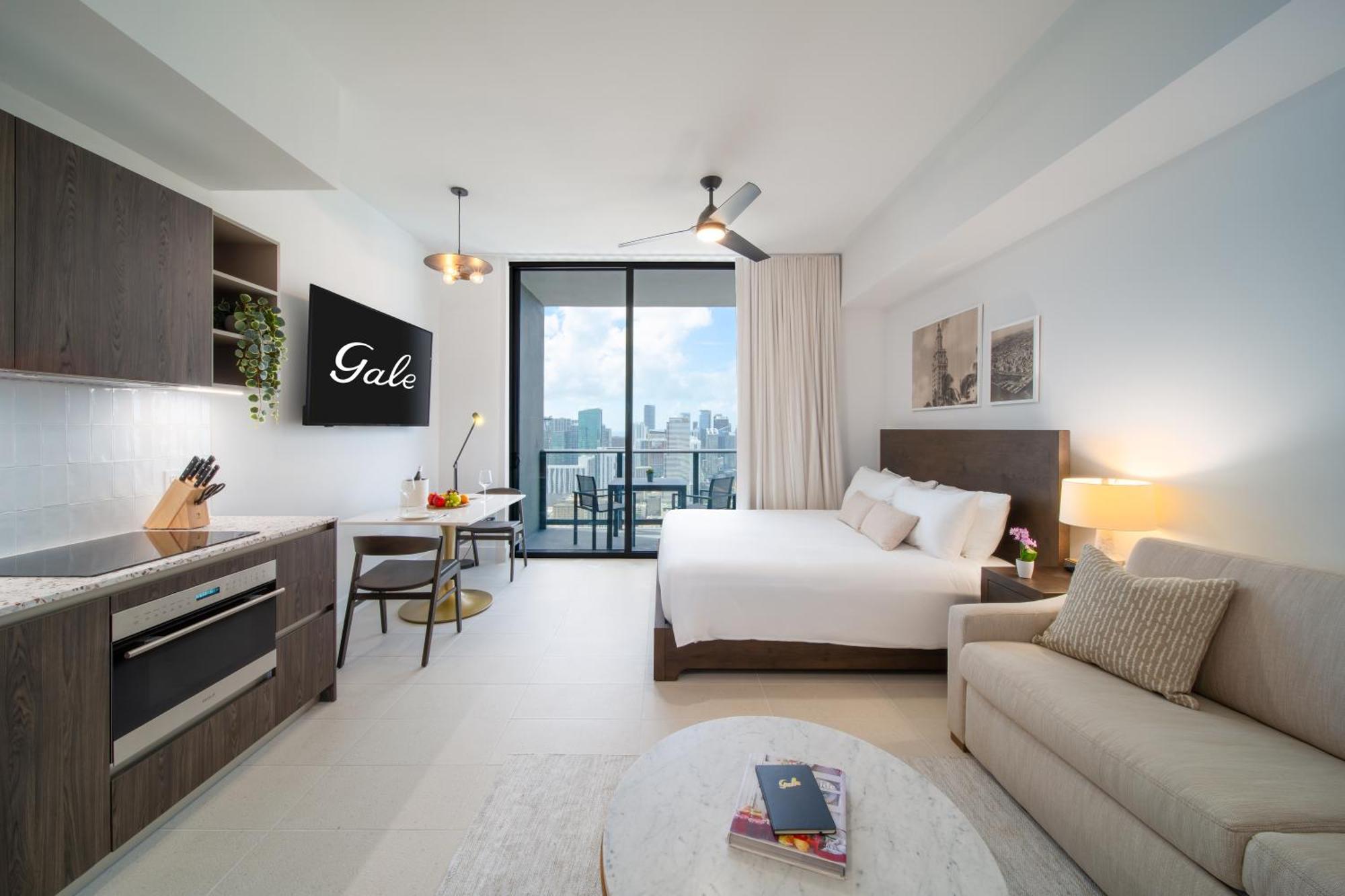 Skyline Unterkunft – Studio mit Küche und Balkon