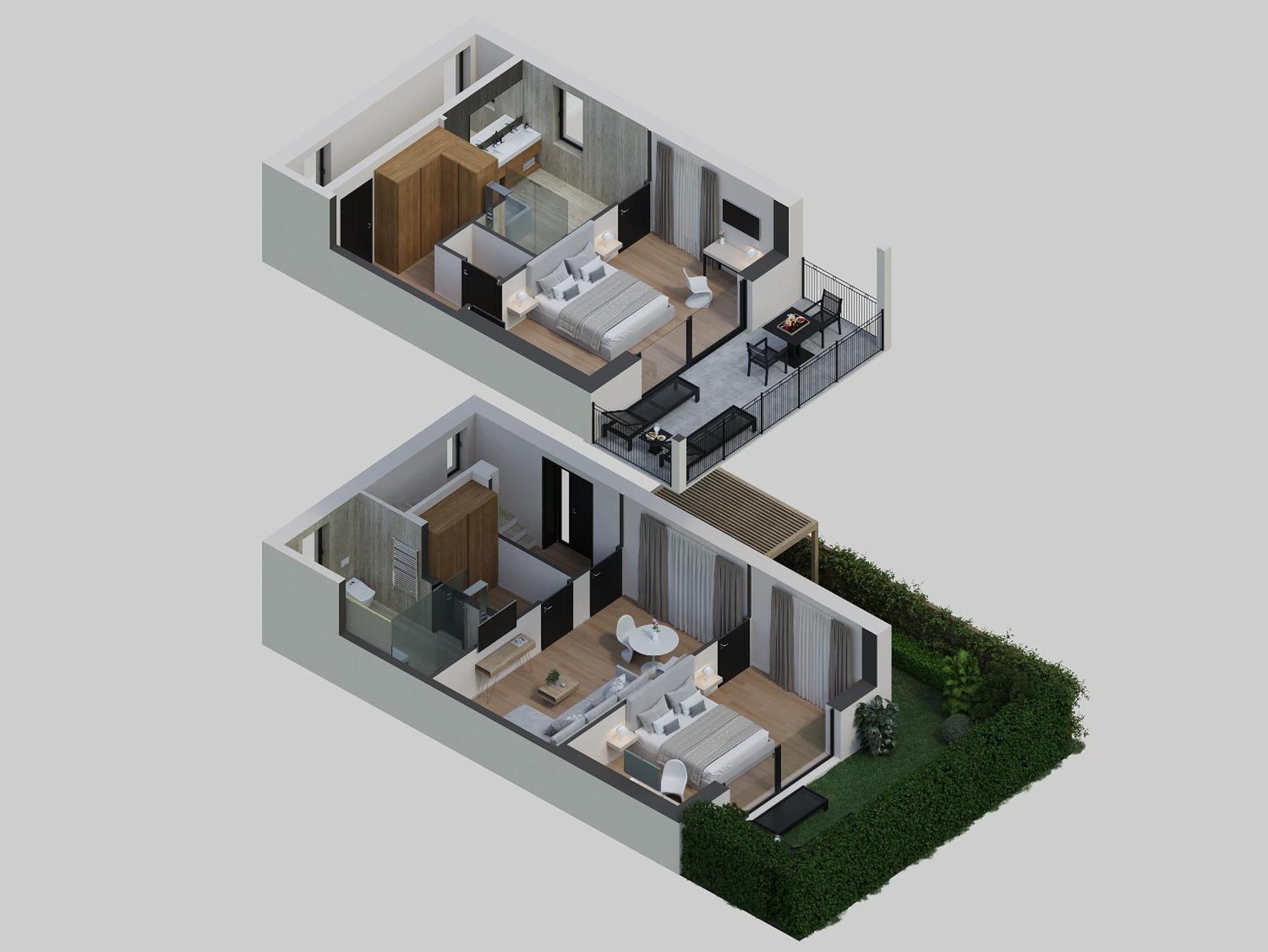 Villa mit 2 Schlafzimmern