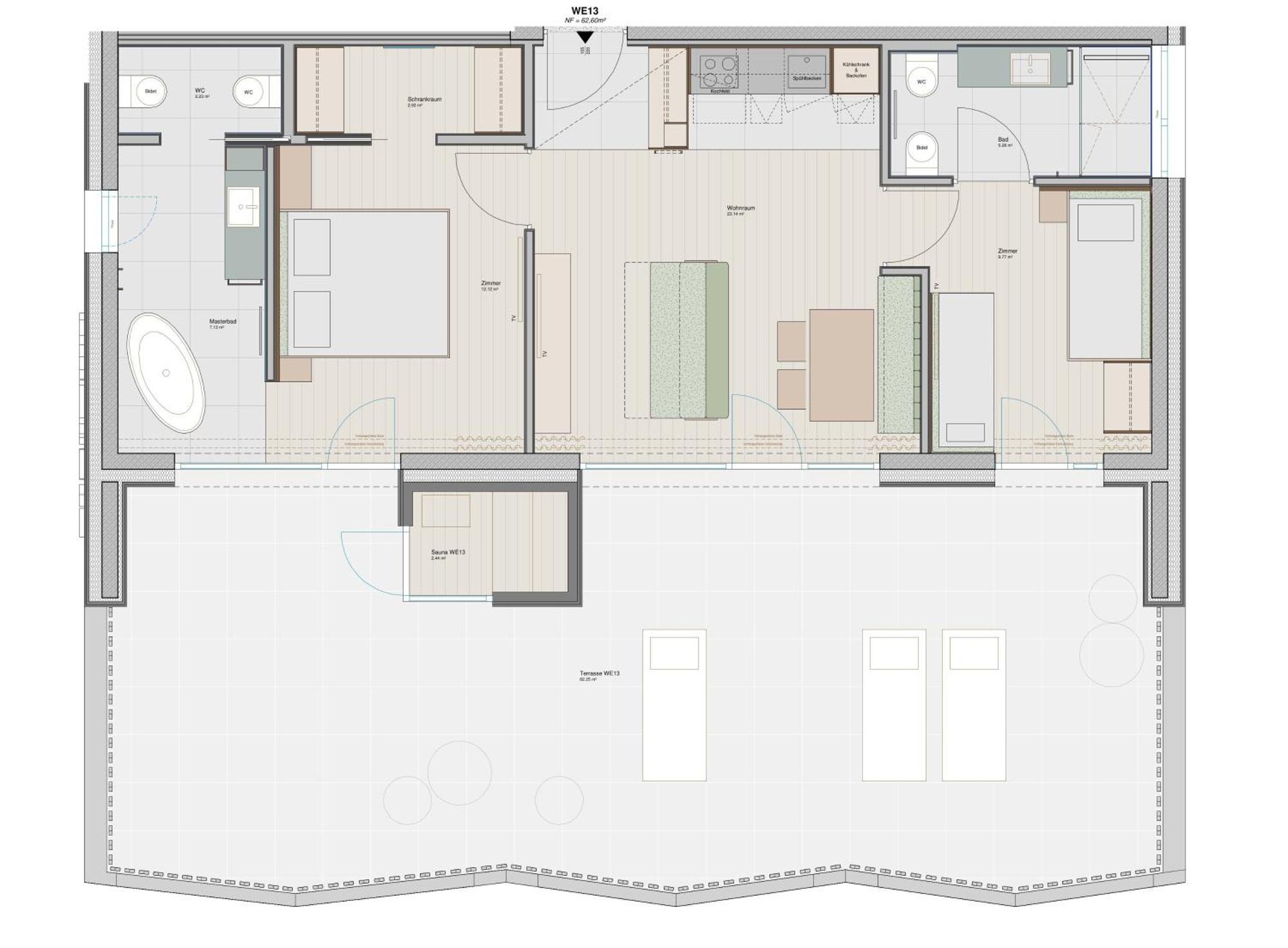 Suite mit Sauna