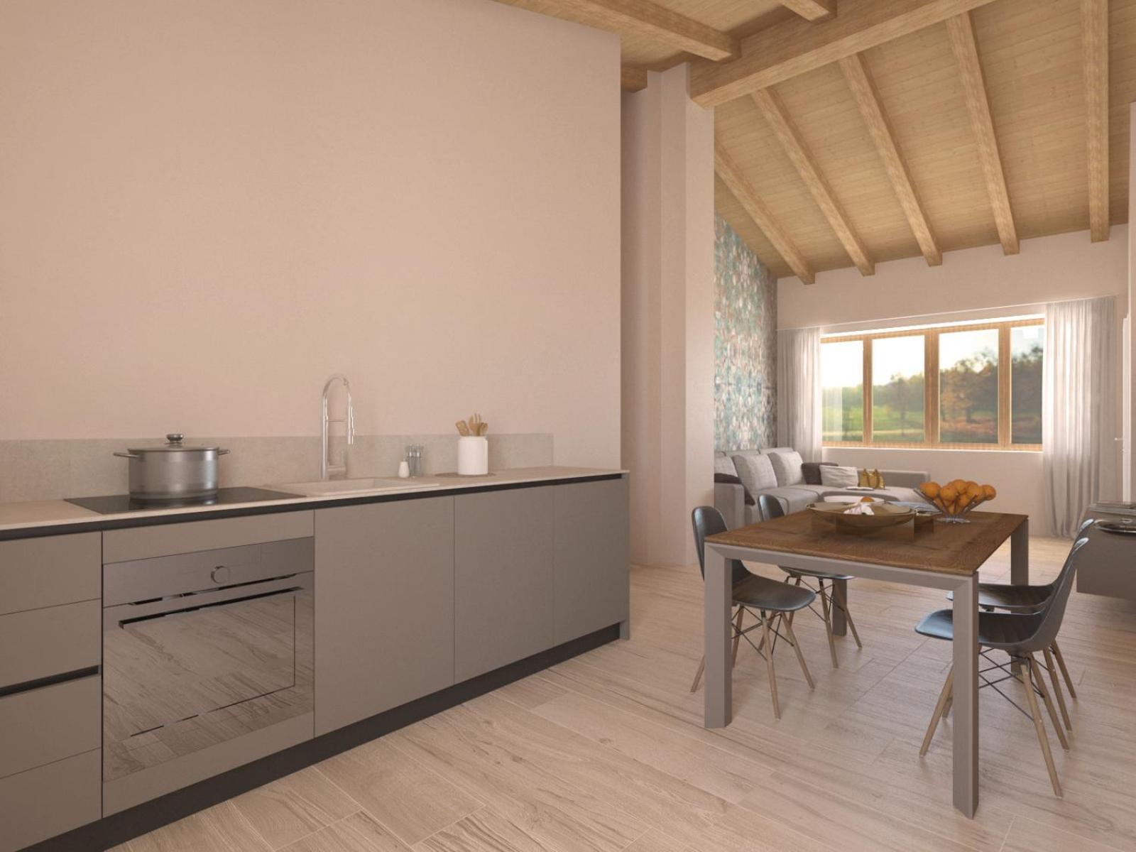Deluxe Apartment mit 1 Schlafzimmer, Terrasse und Whirlpool – 1. Etage