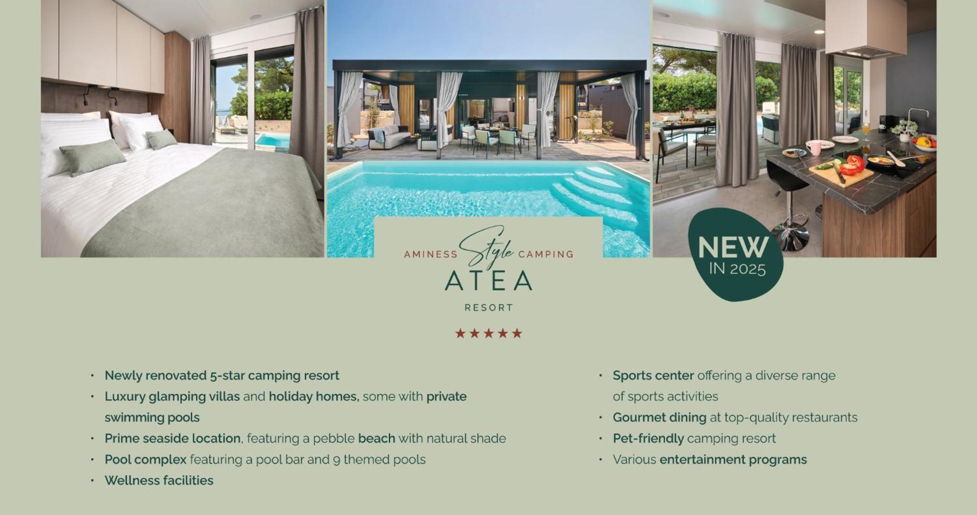 Luxuriöse Glamping-Villa mit Poolblick