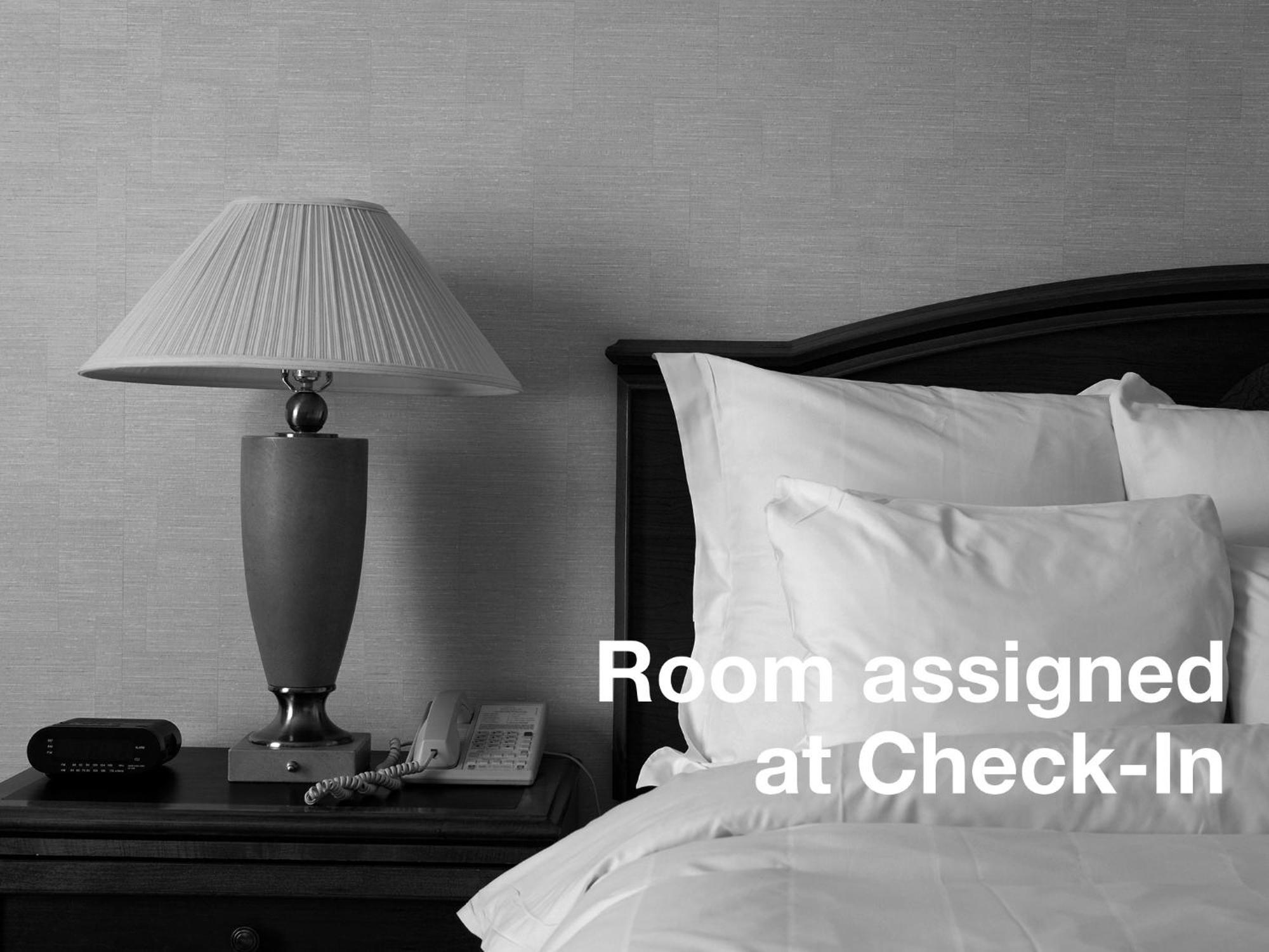 Zimmer wird beim Check-in zugewiesen