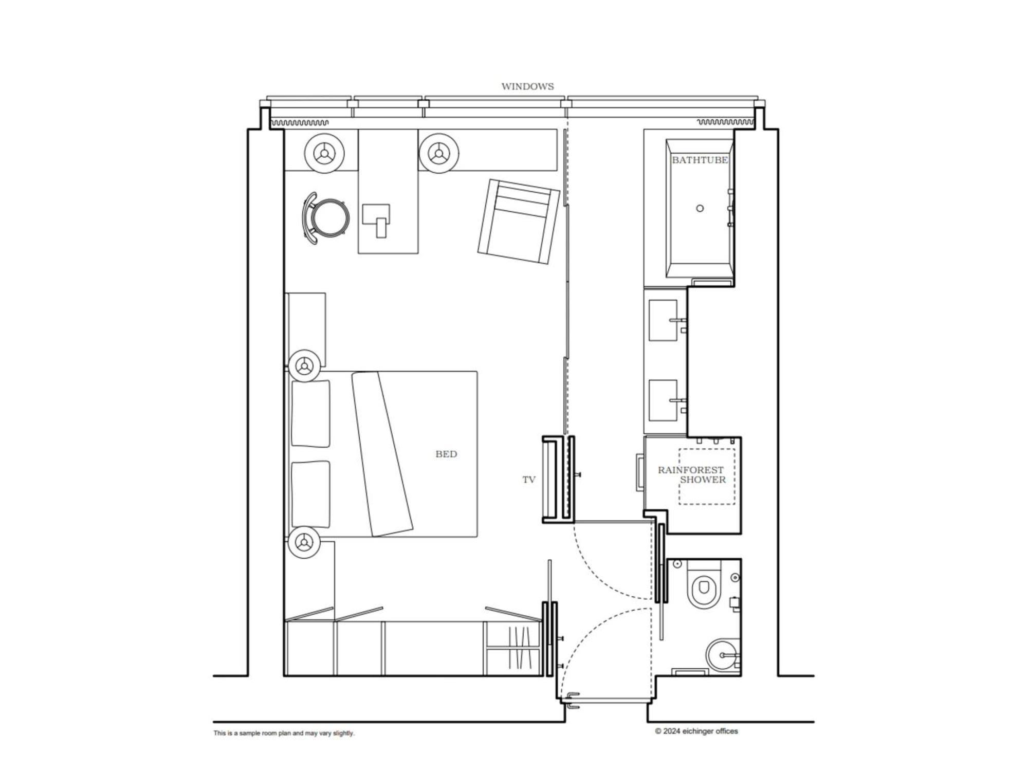 Classic – Blick auf das Riesenrad, Queensize-Bett