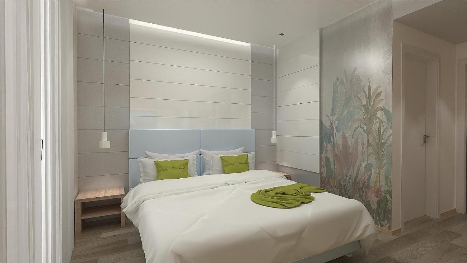 Dreibettzimmer mit Meerblick
