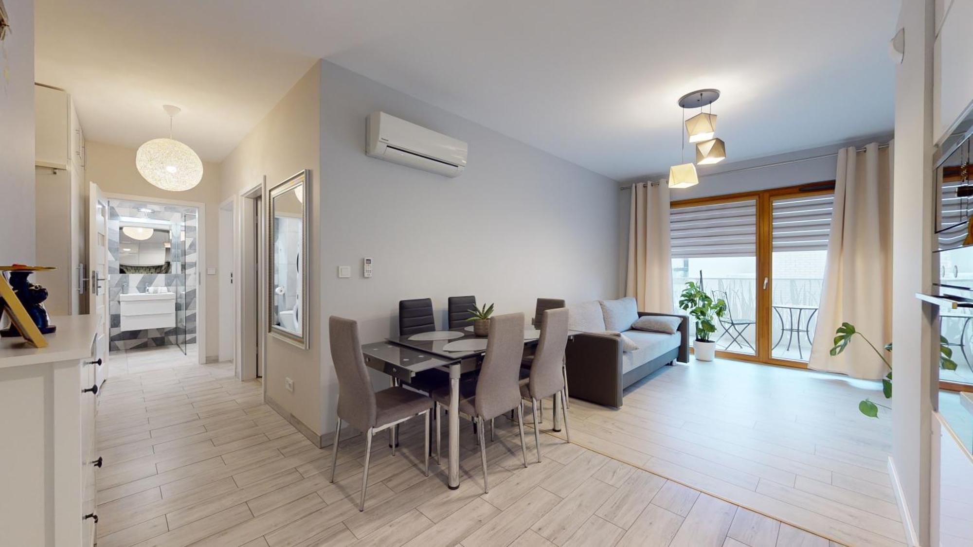 Apartment mit 2 Schlafzimmern und Balkon