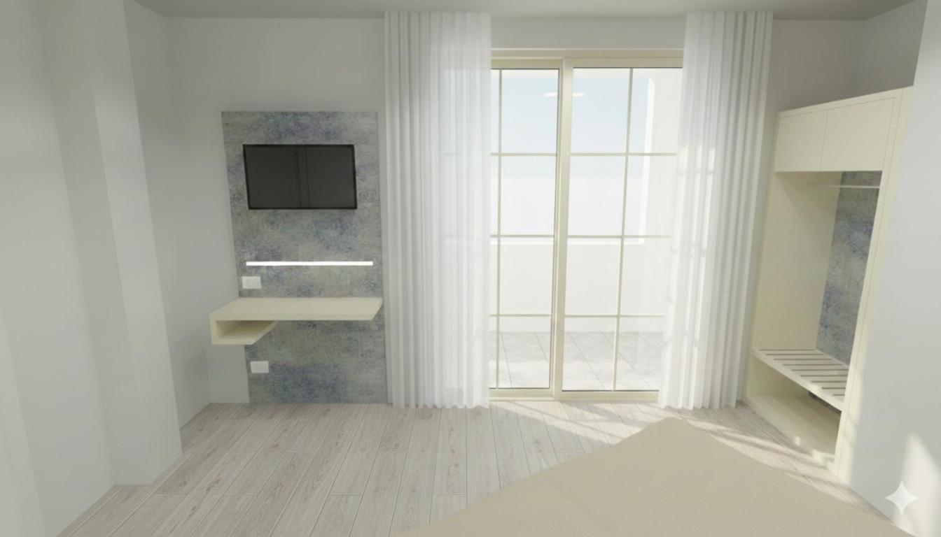 Doppelzimmer mit Balkon und Meerblick