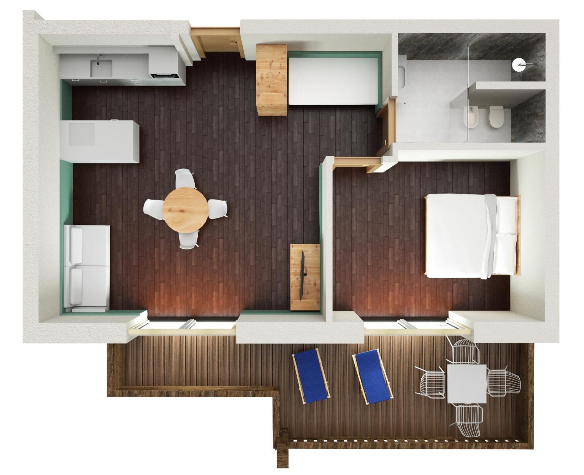Superior Apartment mit 1 Schlafzimmer