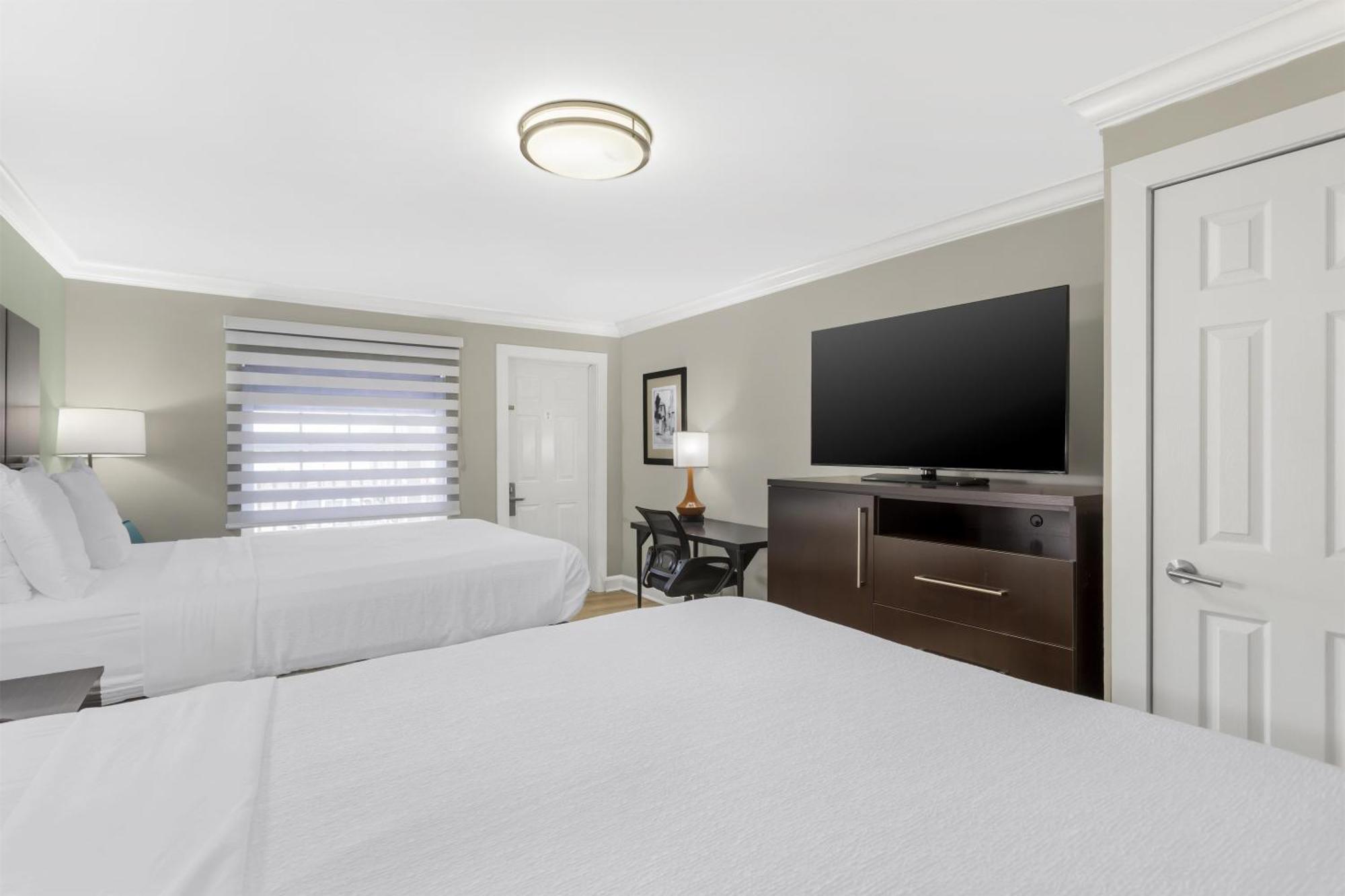 Queen Room Two Queen Beds Roll Shower Disability Access or Non-Smoking