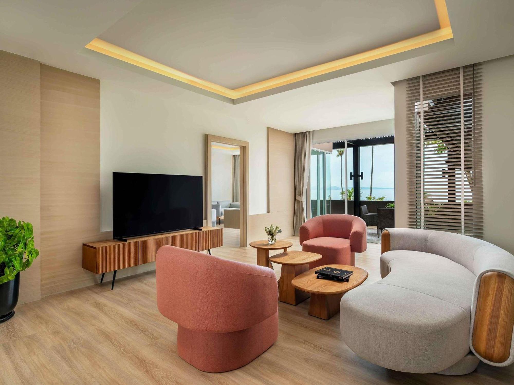 Suite mit 3 Schlafzimmern und Kingsize-Betten – Meerseite