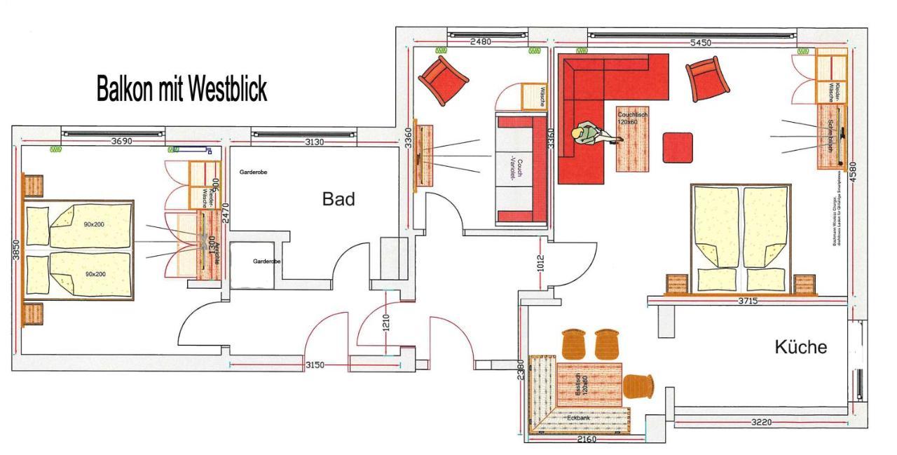 Apartment mit Balkon