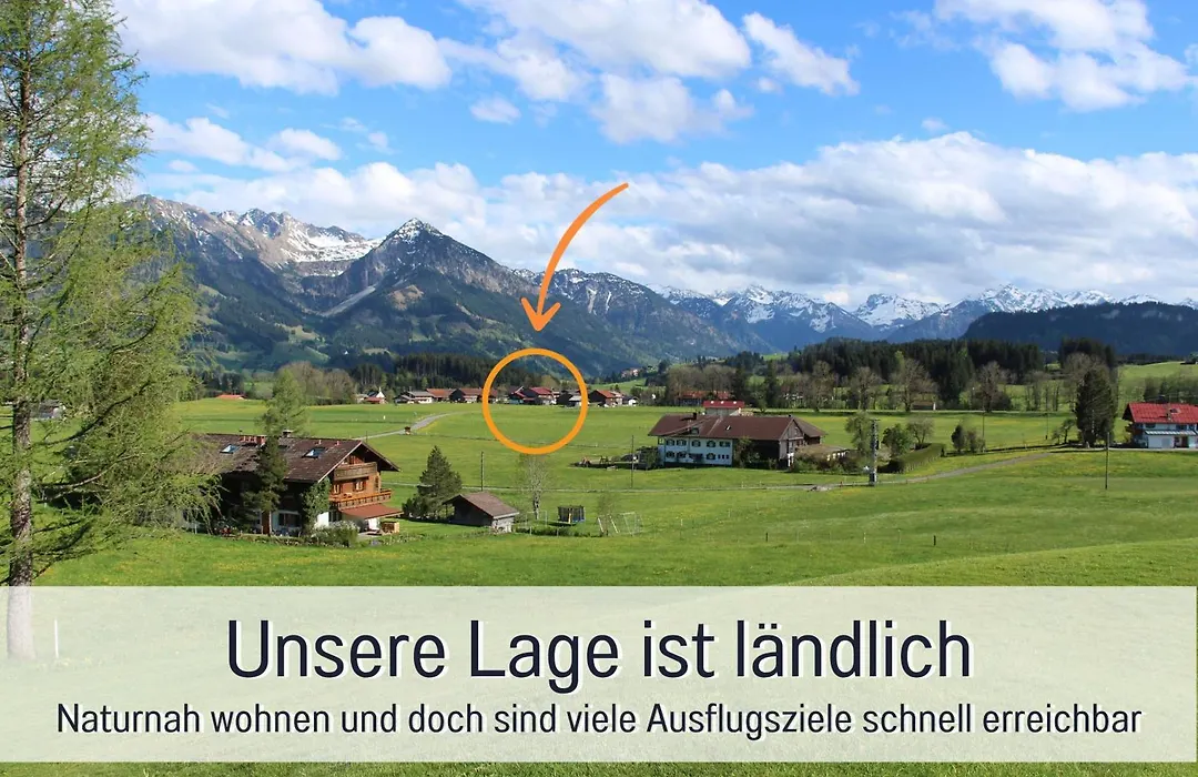 Biohof Burger, 3 sonnige Fewo, alle mit Balkon, Spielzimmer, Grillhütte, 7 km vor Oberstdorf-1