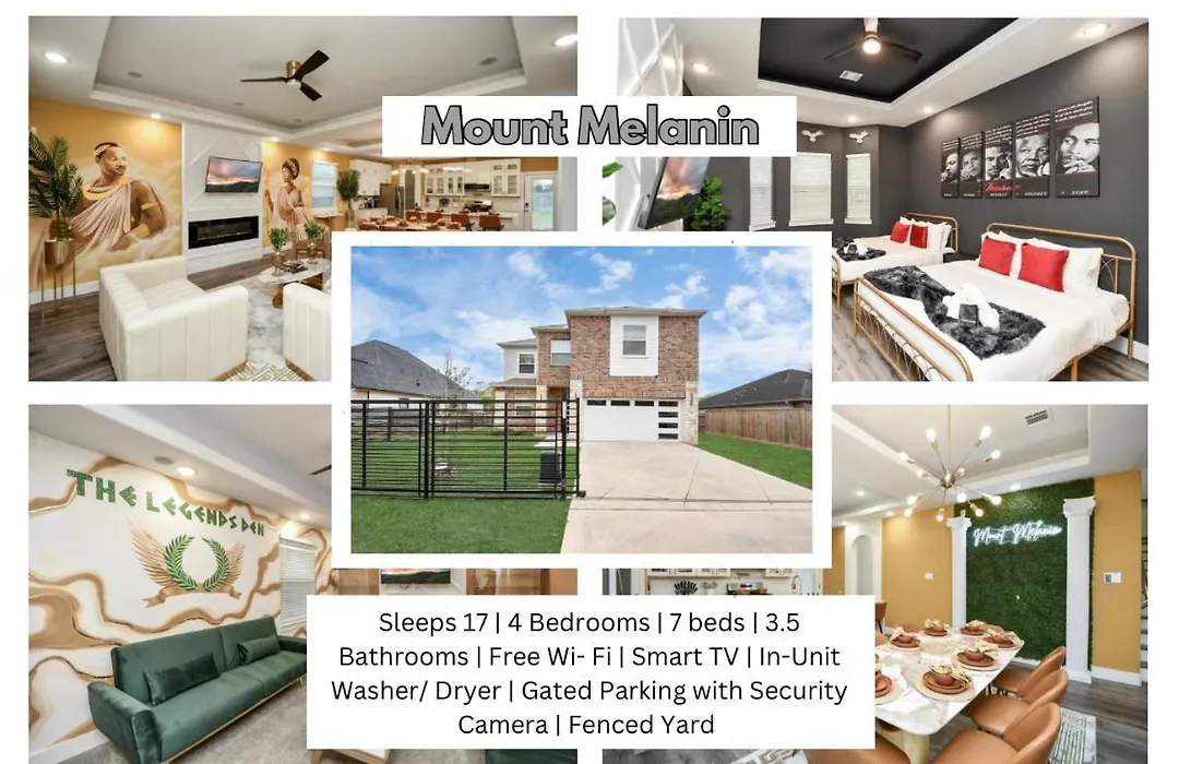 Mount Melanin Spacious 4Bd Home Sleeps 17 - Near Nrg Stadium-1
