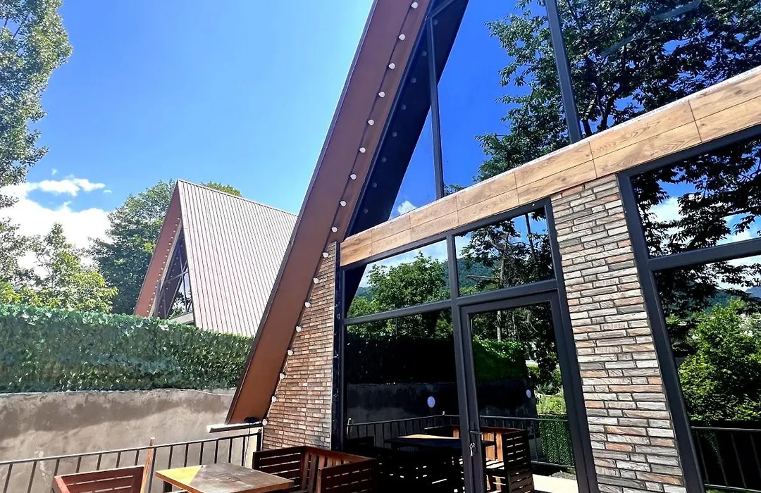 Aframe Villa Riverside Gabala-1
