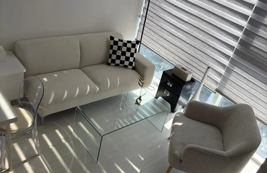 Open3-Hongik Hapjeong Station 2 Minutes-Luxury Hotel Style-Panoramic Han River View-Queen Bed For 2 People-Comfortable Sofa Interior-1