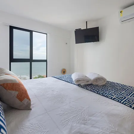 Flat Com 2 Quartos - Vista Morro Do Careca - 250M Mar E Garagem-3