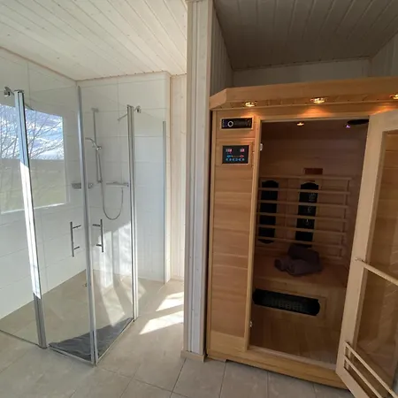 Ferienhaus Skipper Hus by Seeblick Ferien ORO, Kamin,Sauna-3