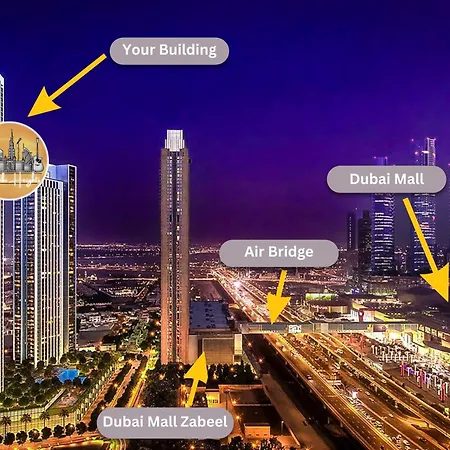 Elite 4 Bedroom Luxury Apartment, Burj Khalifa View, Opposite Dubai Mall, Infinity Swimming Pool-3