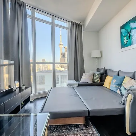 48Th Floor Cn Tower View 1 Bedroom Condo Iceboat Terrace Downtown Toronto-3