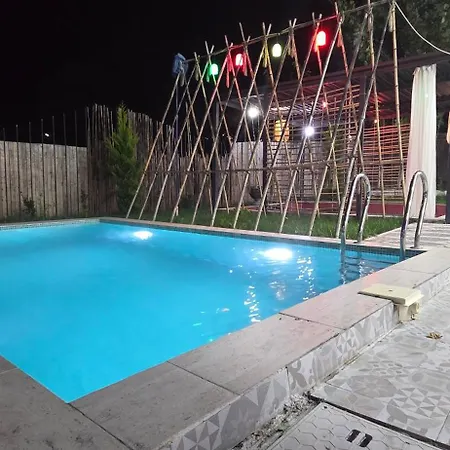Aframe Villa Riverside Gabala-3