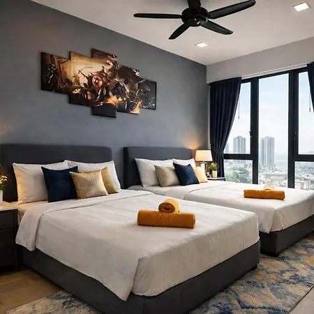 Seaview High Floor 2Br Suite Bathtub & Sauna Near Gurney Jazz Suites 21-3