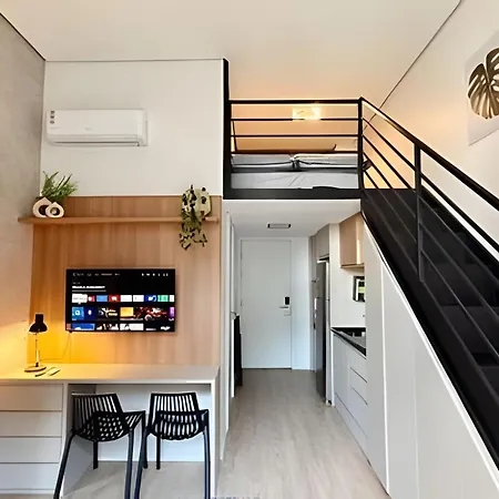 Loft C/ Mezanino - Pe-Direito Alto - Ate 4 Pessoas-3