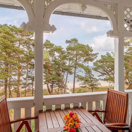Villa Strandidyll Ap 10, Balkon mit Meerblick, Strandkorb-3