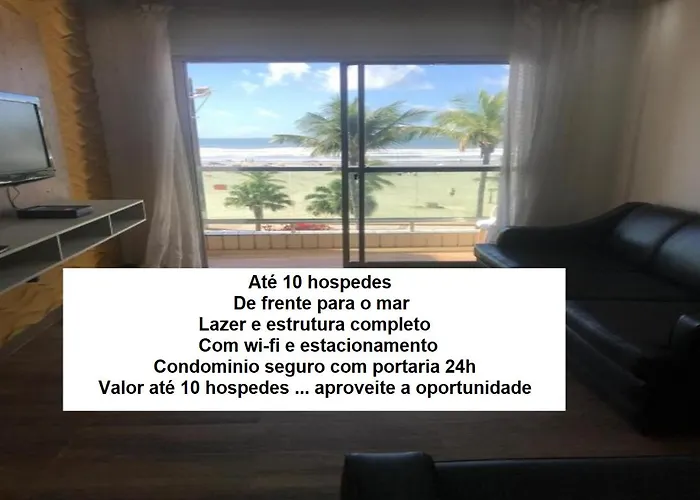 Apartamento Encantador Pe Na Areia, Varandas Mar Praia Grande 