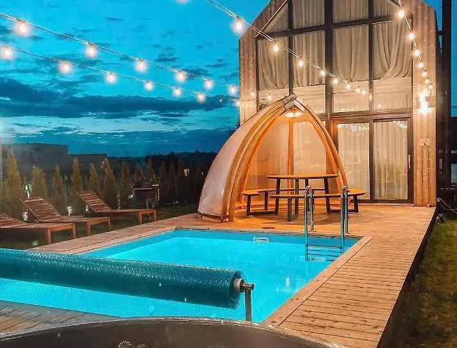 Dream House Palanga With Private Swimming Pool, Hot Tub And Sauna