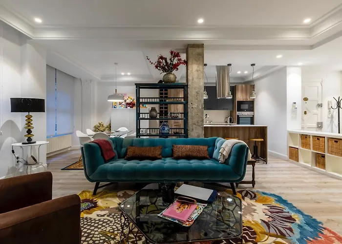 110 M2 Central Apartment In Abando Close To Guggenheim With Parking Bilbao